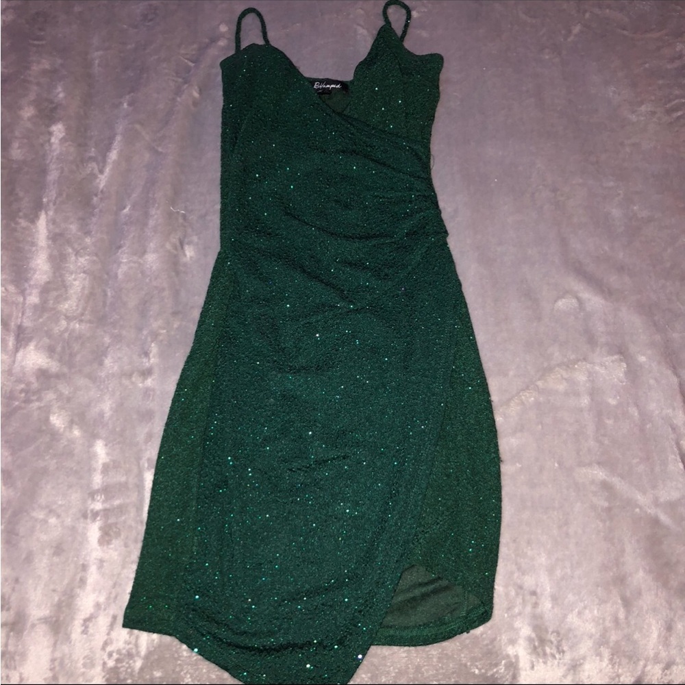 Urban Planet sparkly green party, night out mini dress